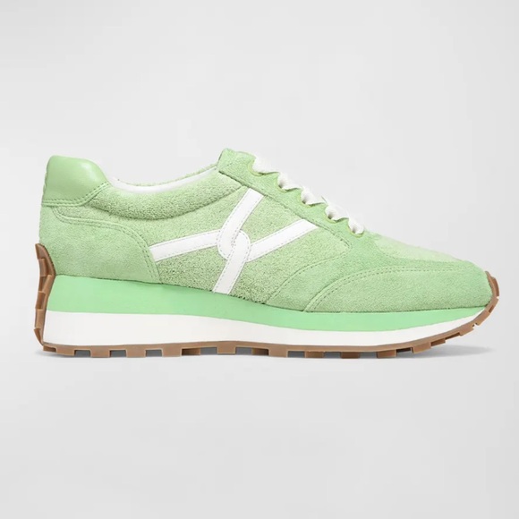 Veronica Beard Green Valentina Sneakers - Picture 1 of 3